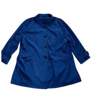 Vintage Jane Post NY Slicker Rain Jacket
Royal Blue Removable Liner - Size 2X
